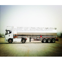 Tri-axle acid chemical liquid transportation trailer with tank capacity 46000L with insulated warm layer